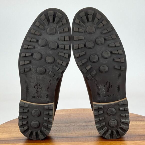 Mens Cole Haan Brown Leather Plain Toe Lug Sole‎ Derby Dress Shoes Size 8 M GUC - Picture 7 of 9